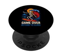Gamer Game Over Return To Class Retro Boys First Day PopSockets Adhesive PopGrip