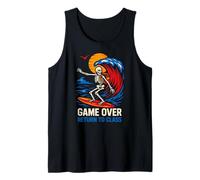 Gamer Game Over Return To Class Retro Boys First Day Tank Top