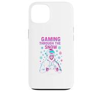 Gamer Gaming Through The Snow Funny Mens Video Games Case for iPhone 13