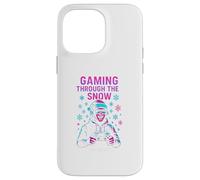 Gamer Gaming Through The Snow Funny Mens Video Games Case for iPhone 14 Pro Max
