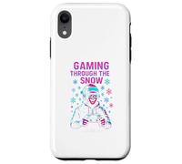 Gamer Gaming Through The Snow Funny Mens Video Games Case for iPhone XR