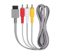 Gamer Gear RCA Cable - 3 RCA Plugs AV Cable (1.8 Meters/ 5.9 Feet) - Flexible, Tangle Free for Nintendo Wii and Wii U Console