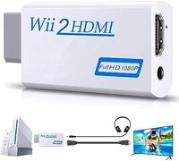 Gamer Gear Wii to HDMI Converter, Supports All Wii Display Modes, HDMI Adapter for HDTV, Monitor, PAL