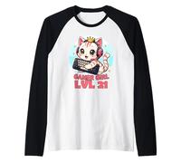 Gamer Girl Cute Cat Gaming 21st Birthday Saying Raglan Baseball Tee
