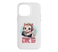 Gamer Girl Cute Cat Gaming 27th Birthday Saying Case for iPhone 14 Pro Max