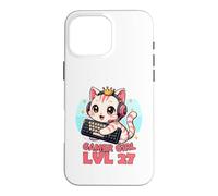 Gamer Girl Cute Cat Gaming 27th Birthday Saying Case for iPhone 16 Pro Max