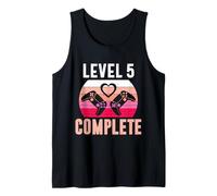 Gamer Girl Level 5 Complete Cute 5th Wedding Anniversary Tank Top