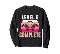 Gamer Girl Level 6 Complete 6 Funny 6th Wedding Anniversary Sweatshirt