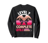 Gamer Girl Level 7 Complete 7 Funny 7th Wedding Anniversary Sweatshirt