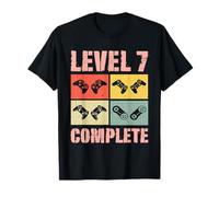 Gamer Girl Level 7 Complete 7 Funny 7th Wedding Anniversary T-Shirt
