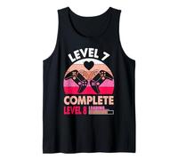Gamer Girl Level 7 Complete 7 Funny 7th Wedding Anniversary Tank Top