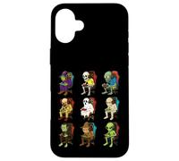 Gamer Halloween Zombie Skeleton Witch Alien Scarecrow Gaming Case for iPhone 16 Plus