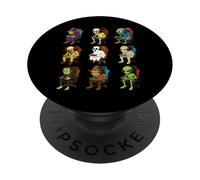 Gamer Halloween Zombie Skeleton Witch Alien Scarecrow Gaming PopSockets Adhesive PopGrip