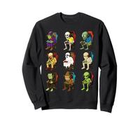 Gamer Halloween Zombie Skeleton Witch Alien Scarecrow Gaming Sweatshirt