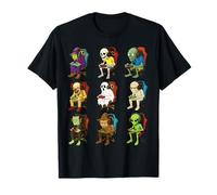 Gamer Halloween Zombie Skeleton Witch Alien Scarecrow Gaming T-Shirt