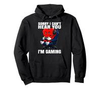 Gamer Heart. Sorry I can't hear you i'm gaming Valentine’s Pullover Hoodie