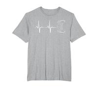 Gamer Heartbeat Controller for Nerd Multiplayer Gaming T-Shirt, Men's Big and Tall, Heather Grey, 4X Tall