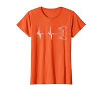 Gamer Heartbeat Controller for Nerd Multiplayer Gaming T-Shirt, Women, Orange, 3X-Large