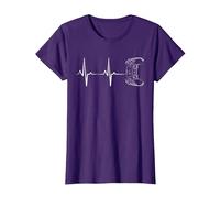 Gamer Heartbeat Controller for Nerd Multiplayer Gaming T-Shirt, Women, Purple, X-Small