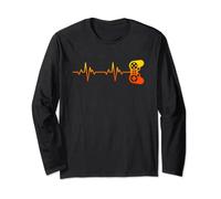 Gamer Heartbeat / Video Game Controller for a Nerdy Gamer Long Sleeve T-Shirt