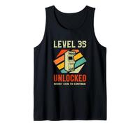 Gamer Level 35 Unlocked 35th Birthday Tank Top