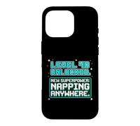 Gamer Level 40 Napping Anywhere 40th Birthday Case for iPhone 16 Pro
