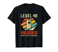Gamer Level 45 Unlocked 45th Birthday T-Shirt
