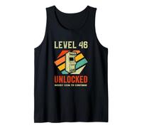 Gamer Level 45 Unlocked 45th Birthday Tank Top