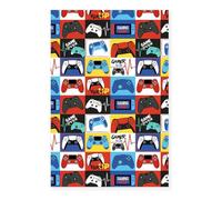 Gamer Levels Fleece Game Controller Blanket Multicoloured (150Cm X 100Cm)