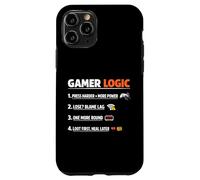 Gamer Logic Funny Saying Video Game Sarcastic Rules Humor Case for iPhone 11 Pro