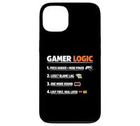 Gamer Logic Funny Saying Video Game Sarcastic Rules Humor Case for iPhone 13