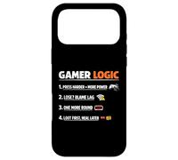 Gamer Logic Funny Saying Video Game Sarcastic Rules Humor Case for iPhone 17 Pro Max