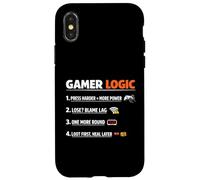 Gamer Logic Funny Saying Video Game Sarcastic Rules Humor Case for iPhone X/XS