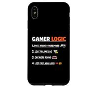 Gamer Logic Funny Saying Video Game Sarcastic Rules Humor Case for iPhone XS Max