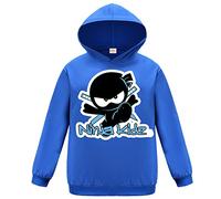 Gamer Ninjas Merch Cool Black Hoodie Cotton Jumper Kids Boys Girl Top (Blue00,3-4 Years,3 Years,4 Years)