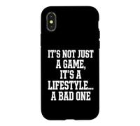 Gamer Not Just A Game Bad Lifestyle Gaming Memes Case for iPhone X/XS