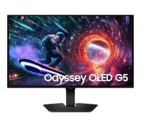 Gamer PC Monitor - Samsung - 27" - QHD - 180Hz - OLED Panel - 0.03ms - Height Adjustable - Odyssey OLED G5 - G50F