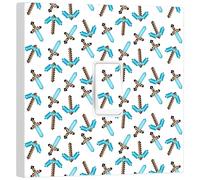 Gamer Pixel Craft Building Block Light Switch Vinyl Sticker Skin Cover, Boys Girls Bedroom Decor