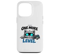 Gamer Robot Cat Video Game Just One More Level Gaming Case for iPhone 13 Pro