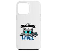 Gamer Robot Cat Video Game Just One More Level Gaming Case for iPhone 13 Pro Max