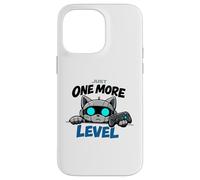 Gamer Robot Cat Video Game Just One More Level Gaming Case for iPhone 14 Pro Max