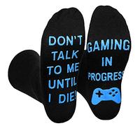 Gamer Sock, Do Not Disturb Socks, Funny Socks Gift for Gamer, Gaming Socks for Sons Teen Boys Husbands Dad Boyfriend Mens Women,SIZE 9-12