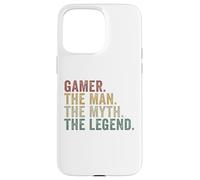 Gamer The Man The Myth The Legend Funny Gaming Videogame Case for iPhone 15 Pro Max