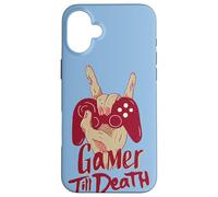 Gamer Till Death Quote Scary Zombie Hand Controller Gaming Case for iPhone 16 Plus