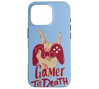 Gamer Till Death Quote Scary Zombie Hand Controller Gaming Case for iPhone 16 Pro