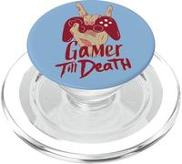 Gamer Till Death Quote Scary Zombie Hand Controller Gaming PopSockets PopGrip for MagSafe