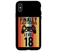 Gamer Unlocked Level 18 Gaming Nerds Birthday Case for iPhone X/XS