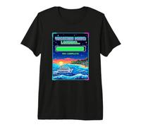 Gamer Vacation Mode Loading Retro Pixel Art Kids Cruise Ship Premium T-Shirt