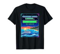 Gamer Vacation Mode Loading Retro Pixel Art Kids Cruise Ship T-Shirt