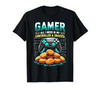 Gamer Video games Chicken nuggets Kids Adults T-Shirt